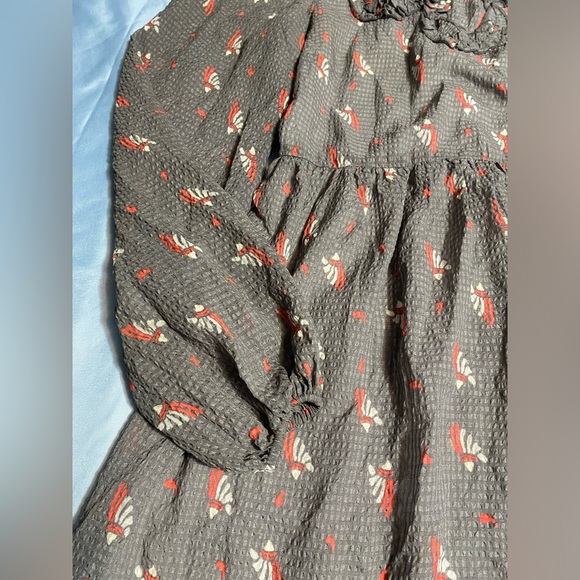 Free People Pink Pleated Sundress with Bishop Sleeves - Picture 16 of 16